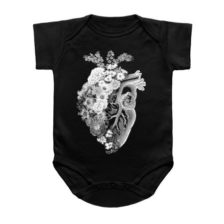 Flower Heart Spring Black and White by Tobe Fonseca tiny thumbnail