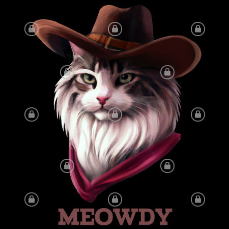 cowboy cat meowdy