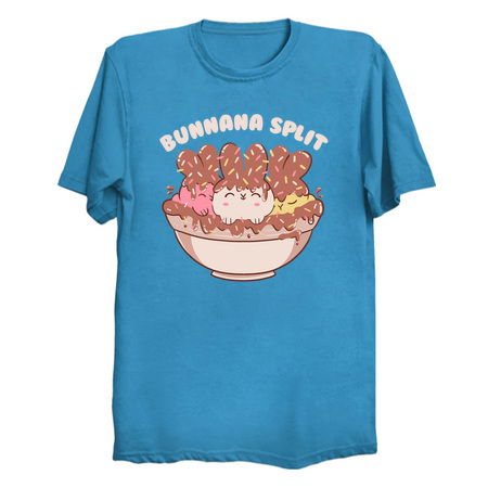 Bunny Banana Split Ice Cream Cute Animals by Tobe Fonseca tiny thumbnail