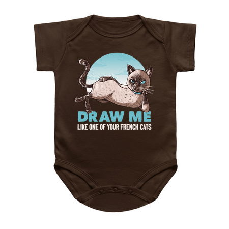 Draw Me Like One Of Your French Girls Cat Funny T-shirt by Tobe Fonseca tiny thumbnail