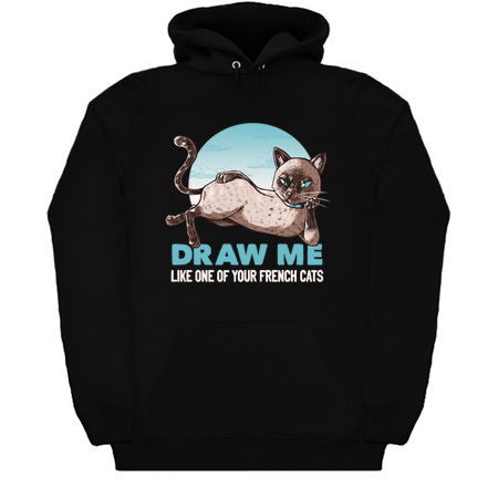 Draw Me Like One Of Your French Girls Cat Funny T-shirt by Tobe Fonseca tiny thumbnail