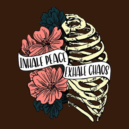 Inhale Peace Exhale Chaos - NeatoShop