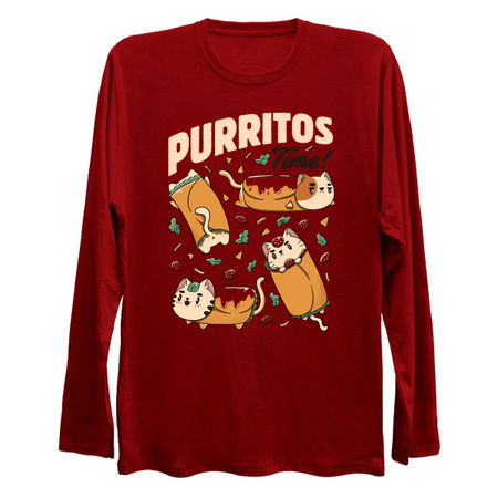 Purritos Time Burrito Cat Funny Mexican Food by Tobe Fonseca tiny thumbnail