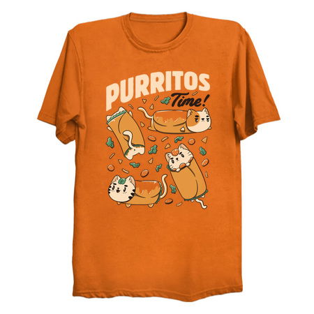 Purritos Time Burrito Cat Funny Mexican Food by Tobe Fonseca tiny thumbnail
