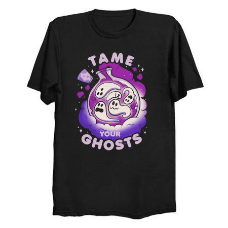 Tame Your Ghosts Funny Halloween by Tobe Fonseca tiny thumbnail