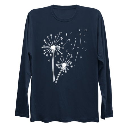 Dandelion Minimalist Musical Note Black and White by Tobe Fonseca tiny thumbnail