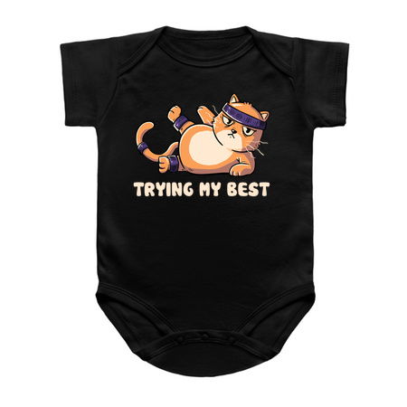 Trying My Best Gym Cat by Tobe Fonseca tiny thumbnail