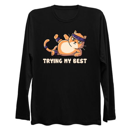 Trying My Best Gym Cat by Tobe Fonseca tiny thumbnail