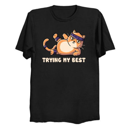 Trying My Best Gym Cat by Tobe Fonseca tiny thumbnail