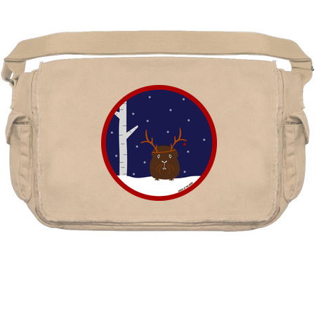 Christmas Reindeer Guinea Pig (Circle) tiny thumbnail