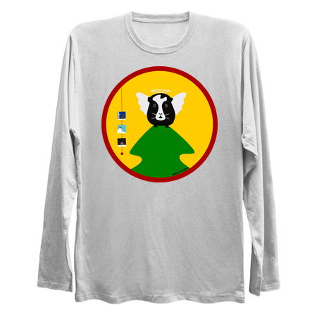 Christmas Angel Guinea Pig (Circle) tiny thumbnail