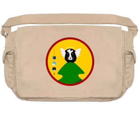 Christmas Angel Guinea Pig (Circle) tiny thumbnail