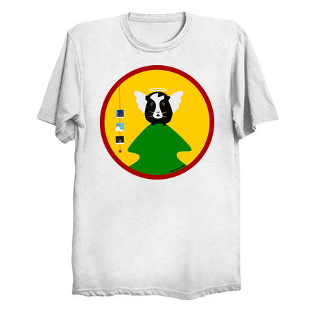 Christmas Angel Guinea Pig (Circle) tiny thumbnail