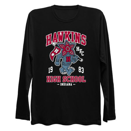 Hawkins High School Vintage Distressed Creepy Cute College