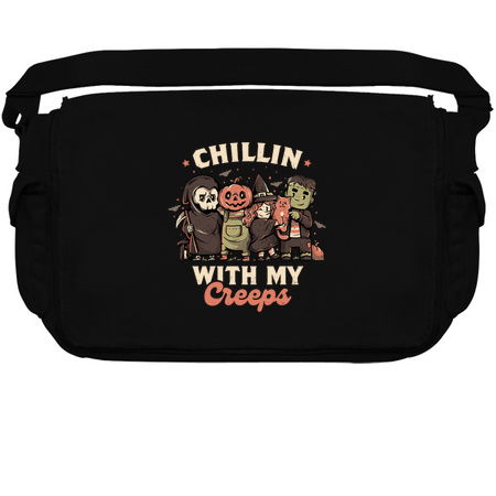 Chilling With My Creeps - Cute Funny Evil Halloween Gift tiny thumbnail