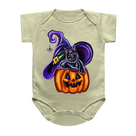 Halloween Witch Cat on JackOLantern tiny thumbnail