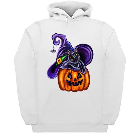 Halloween Witch Cat on JackOLantern tiny thumbnail