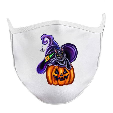 Halloween Witch Cat on JackOLantern tiny thumbnail