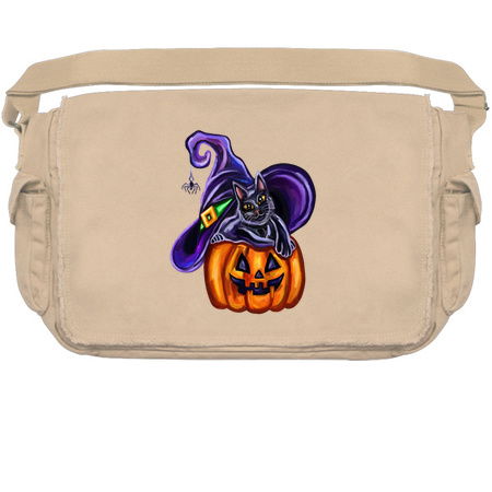 Halloween Witch Cat on JackOLantern tiny thumbnail
