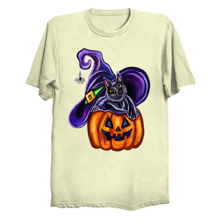 Halloween Witch Cat on JackOLantern tiny thumbnail