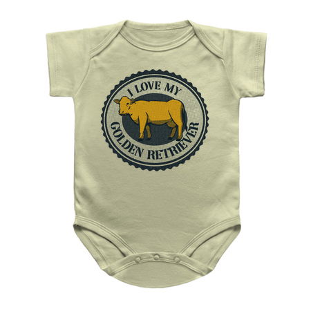 Golden Retriever Cow Funny T-shirt by Tobe Fonseca tiny thumbnail