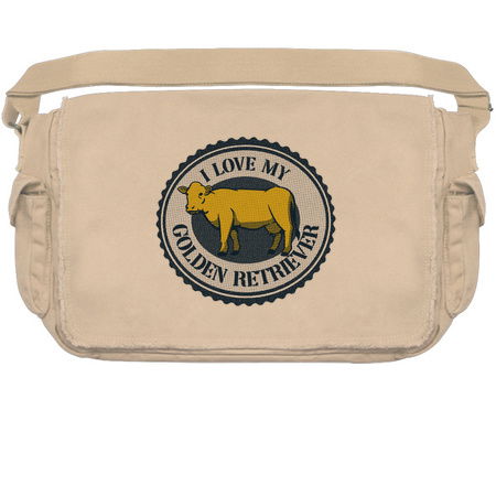 Golden Retriever Cow Funny T-shirt by Tobe Fonseca tiny thumbnail