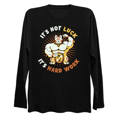 It's Not Luck It's Hard Work Lucky Cat by Tobe Fonseca tiny thumbnail
