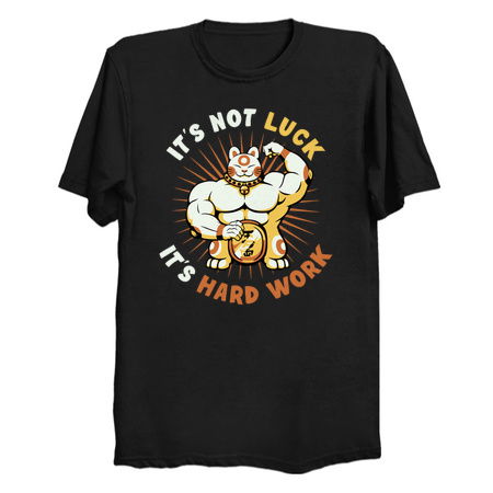 It's Not Luck It's Hard Work Lucky Cat by Tobe Fonseca tiny thumbnail