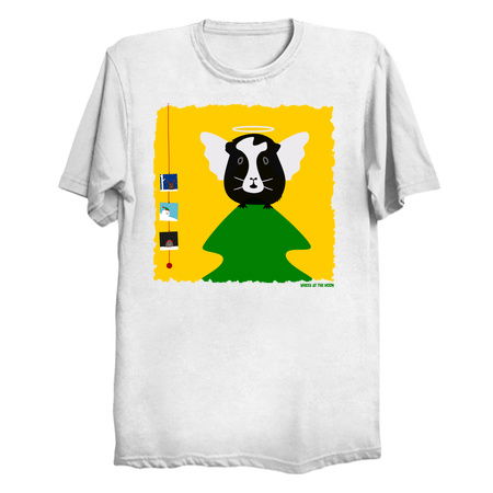 Christmas Angel Guinea Pig Atop Tree tiny thumbnail