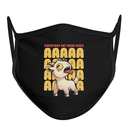Everyday My Head Goes AAAA - Funny Goat Meme Gift tiny thumbnail
