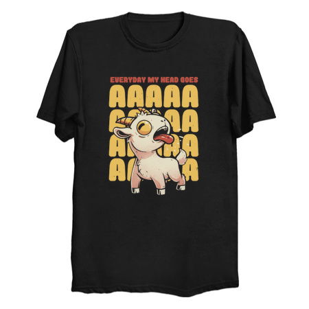 Everyday My Head Goes AAAA - Funny Goat Meme Gift tiny thumbnail
