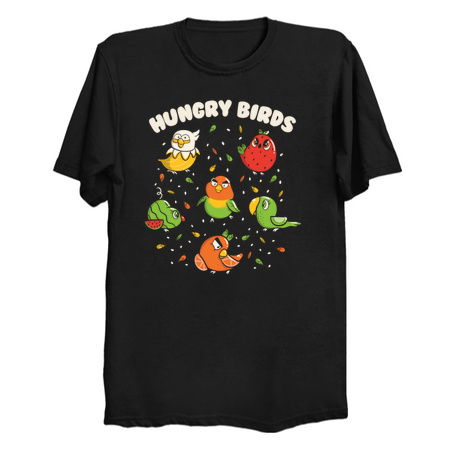 Hungry Birds Fruit Parrots by Tobe Fonseca tiny thumbnail