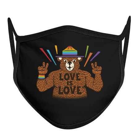 Love is Love Bear Pride Flag by Tobe Fonseca tiny thumbnail