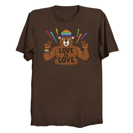 Love is Love Bear Pride Flag by Tobe Fonseca tiny thumbnail