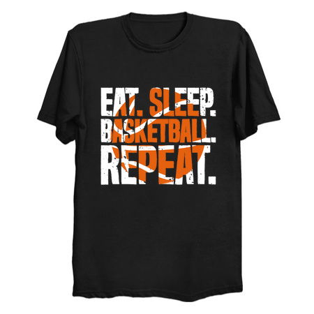 Eat Sleep Basketball Repeat Basket Sport Distressed Funny tiny thumbnail