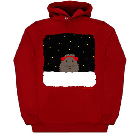 Christmas Boofy Guinea Pig Wearing Ear Muffs (ragged) tiny thumbnail