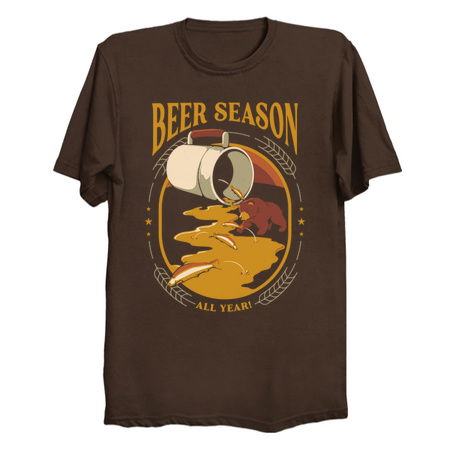 Beer Bear Hunting Salmon German Patrick by Tobe Fonseca tiny thumbnail