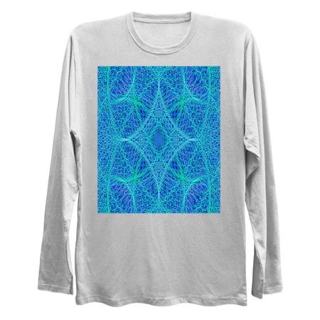 Blue Peacock Kaleidoscope Mandala Fractal tiny thumbnail