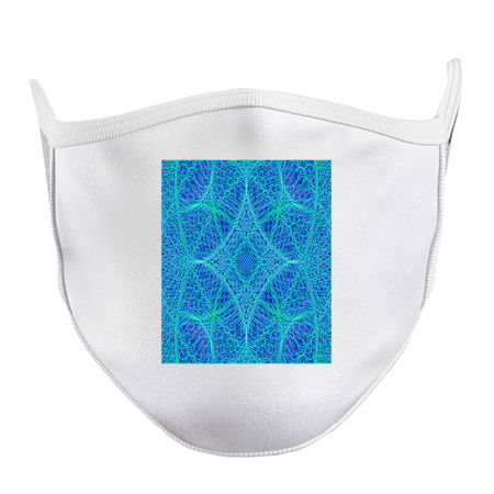 Blue Peacock Kaleidoscope Mandala Fractal tiny thumbnail