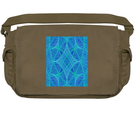 Blue Peacock Kaleidoscope Mandala Fractal tiny thumbnail