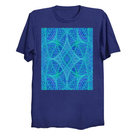 Blue Peacock Kaleidoscope Mandala Fractal tiny thumbnail