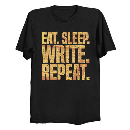 Eat Sleep Write Repeat Funny Author Writer Distressed tiny thumbnail