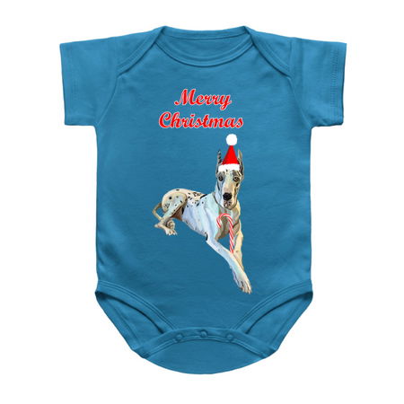 Merry Christmas Harlequin Great Dane Dog tiny thumbnail