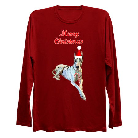 Merry Christmas Harlequin Great Dane Dog tiny thumbnail
