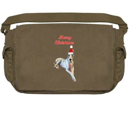 Merry Christmas Harlequin Great Dane Dog tiny thumbnail