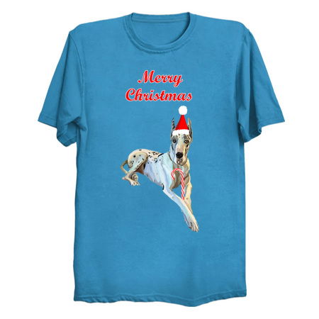 Merry Christmas Harlequin Great Dane Dog tiny thumbnail