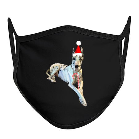 Christmas Harlequin Great Dane Dog tiny thumbnail