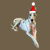 Christmas Harlequin Great Dane Dog tiny thumbnail