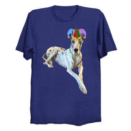 Court Jester Harlequin Great Dane Dog tiny thumbnail