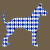 Blue Harlequin Great Dane Silhouette tiny thumbnail